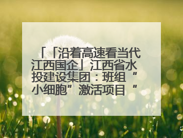 「沿着高速看当代江西国企」江西省水投建设集团：班组“小细胞”激活项目“大建设”