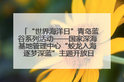 “世界海洋日”青岛蓝谷系列活动——国家深海基地管理中心“蛟龙入海 逐梦深蓝”主题开放日活动成功举办