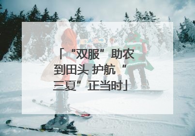 “双服”助农到田头 护航“三夏”正当时