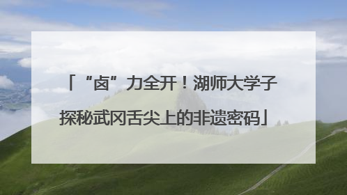 “卤”力全开！湖师大学子探秘武冈舌尖上的非遗密码