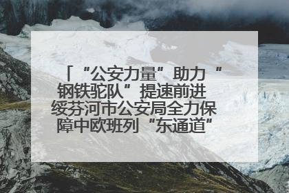 “公安力量”助力“钢铁驼队”提速前进 绥芬河市公安局全力保障中欧班列“东通道”绥芬河隧道贯通