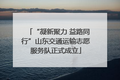 “凝新聚力 益路同行”山东交通运输志愿服务队正式成立