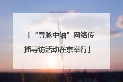 “寻脉中轴”网络传播寻访活动在京举行