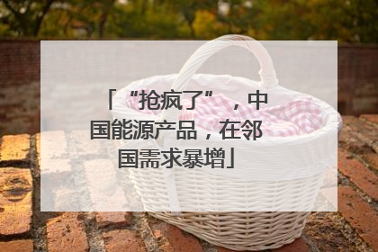 “抢疯了”，中国能源产品，在邻国需求暴增