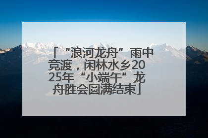 “浪河龙舟”雨中竞渡，闲林水乡2025年“小端午”龙舟胜会圆满结束
