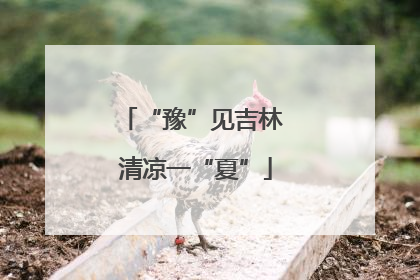 “豫”见吉林 清凉一“夏”