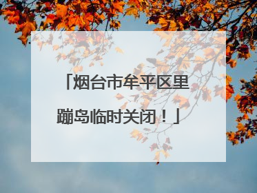烟台市牟平区里蹦岛临时关闭！
