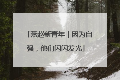 燕赵新青年｜因为自强，他们闪闪发光