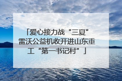 爱心接力战“三夏” 雷沃公益机收开进山东重工“第一书记村”