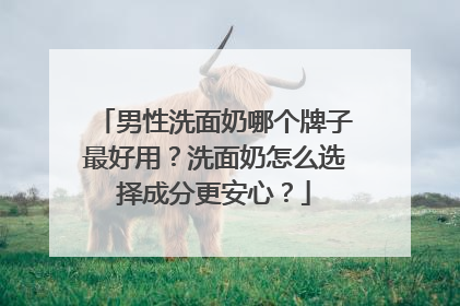 男性洗面奶哪个牌子最好用？洗面奶怎么选择成分更安心？