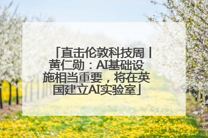 直击伦敦科技周丨黄仁勋：AI基础设施相当重要，将在英国建立AI实验室