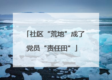 社区“荒地”成了党员“责任田”