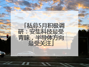 私募5月积极调研：安集科技最受青睐，半导体方向最受关注