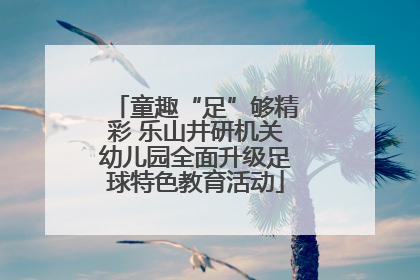 童趣“足”够精彩 乐山井研机关幼儿园全面升级足球特色教育活动
