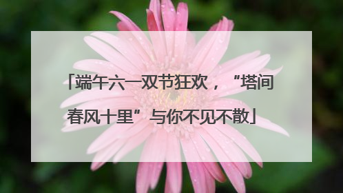 端午六一双节狂欢，“塔间春风十里”与你不见不散