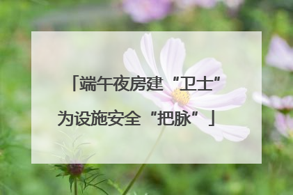 端午夜房建“卫士”为设施安全“把脉”