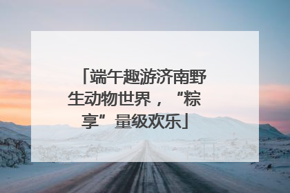 端午趣游济南野生动物世界，“粽享”量级欢乐