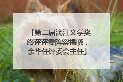 第二届漓江文学奖终评评委阵容揭晓，余华任评委会主任