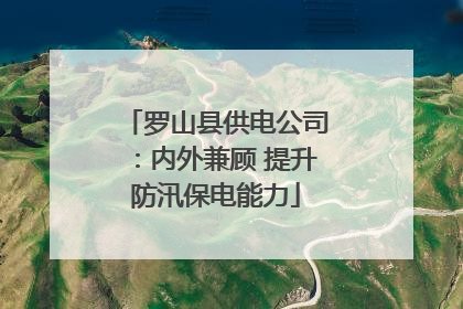 罗山县供电公司：内外兼顾 提升防汛保电能力