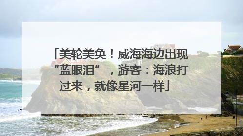 美轮美奂！威海海边出现“蓝眼泪”，游客：海浪打过来，就像星河一样