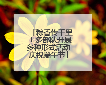 粽香传千里！多部队开展多种形式活动庆祝端午节
