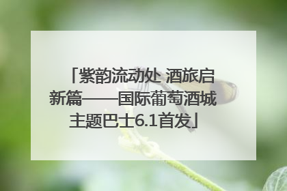紫韵流动处 酒旅启新篇——国际葡萄酒城主题巴士6.1首发