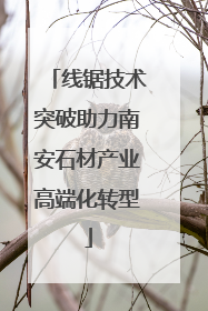 线锯技术突破助力南安石材产业高端化转型