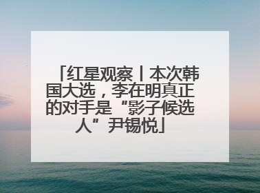 红星观察丨本次韩国大选，李在明真正的对手是“影子候选人”尹锡悦