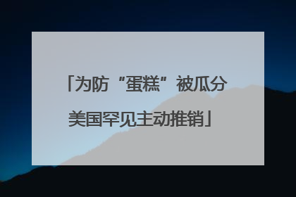 为防“蛋糕”被瓜分 美国罕见主动推销