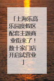 上海乐高乐园度假区配套主题商业街来了！数十家门店开启试营业