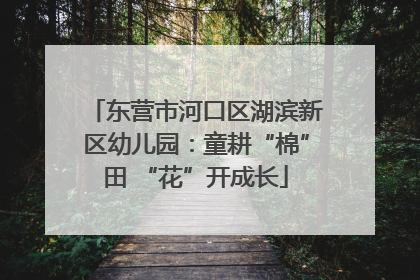 东营市河口区湖滨新区幼儿园：童耕“棉”田 “花”开成长