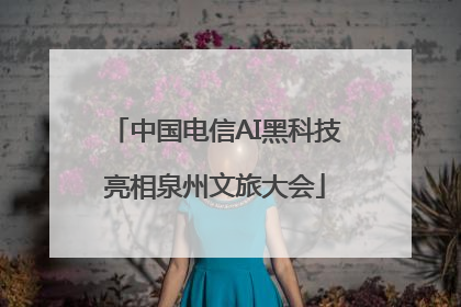 中国电信AI黑科技亮相泉州文旅大会