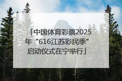 中国体育彩票2025年“616江苏彩民季”启动仪式在宁举行