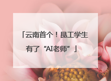 云南首个！昆工学生有了“AI老师”