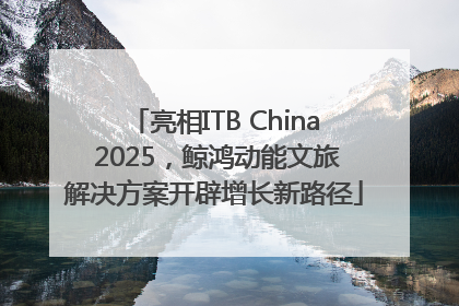 亮相ITB China 2025，鲸鸿动能文旅解决方案开辟增长新路径