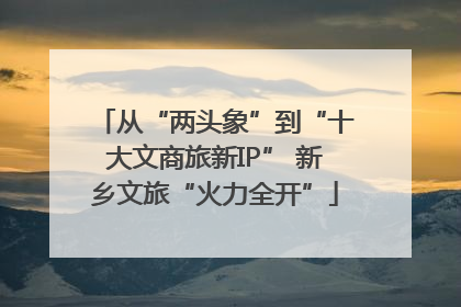 从“两头象”到“十大文商旅新IP” 新乡文旅“火力全开”