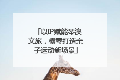 以IP赋能琴澳文旅，横琴打造亲子运动新场景