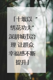 十堰以“绣花功夫”深耕城市治理 让群众幸福感不断提升