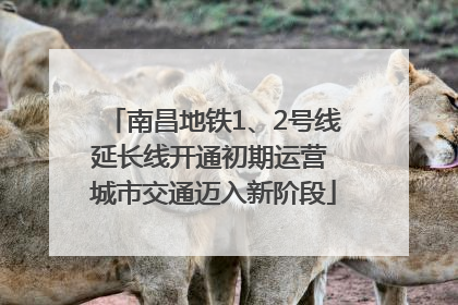 南昌地铁1、2号线延长线开通初期运营 城市交通迈入新阶段