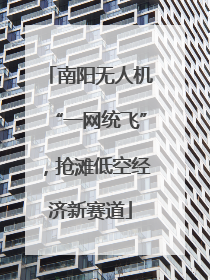 南阳无人机“一网统飞”，抢滩低空经济新赛道