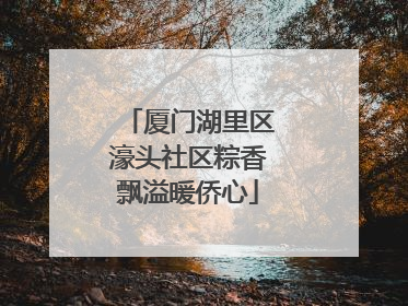 厦门湖里区濠头社区粽香飘溢暖侨心