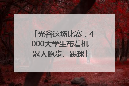 光谷这场比赛，4000大学生带着机器人跑步、踢球