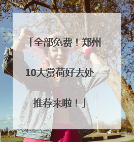 全部免费！郑州10大赏荷好去处推荐来啦！