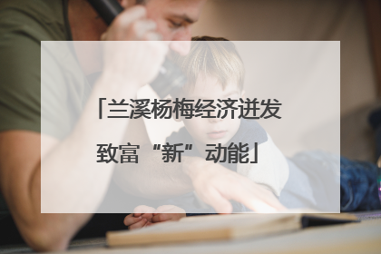 兰溪杨梅经济迸发致富“新”动能