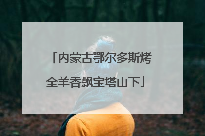 内蒙古鄂尔多斯烤全羊香飘宝塔山下