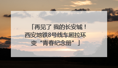 再见了 我的长安城！西安地铁8号线车厢拉环变“青春纪念册”