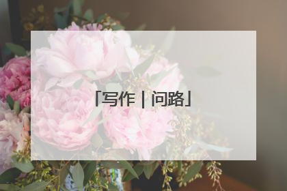 写作｜问路