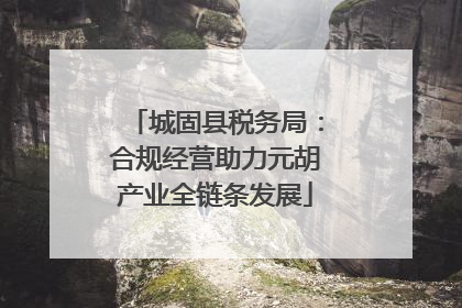 城固县税务局：合规经营助力元胡产业全链条发展