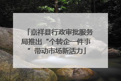 嘉祥县行政审批服务局推出“个转企一件事”带动市场新活力