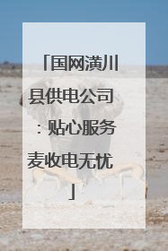 国网潢川县供电公司：贴心服务麦收电无忧
